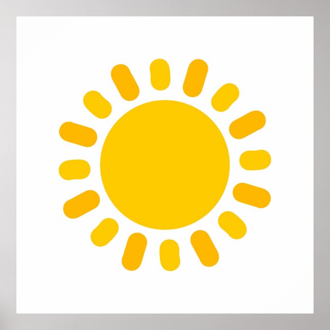 Cute sol illustration design poster (Framsidan)