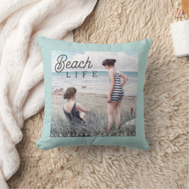 Cute Sol-Kissed och Salty Beach Life Kudde