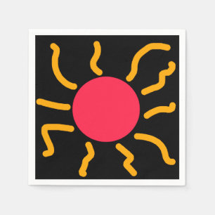 Cute sol pappersservett