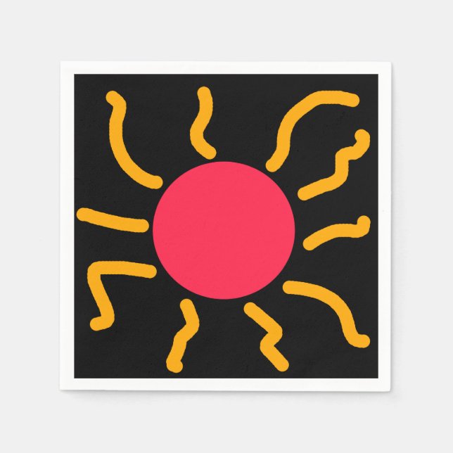 Cute sol pappersservett (Framsidan)