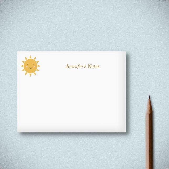 Cute Sol Post-it Block (Cute Sun Post-it Notes)