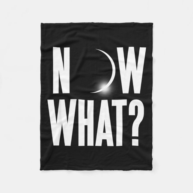 Cute Solar Eclipse August 2017 Fleecefilt (Framsidan)