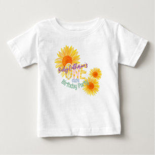 Cute Solros - första födelsedag T Shirt