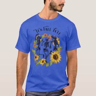 Cute Solrosblomman: Fall Yall Dancing Skeleton Aut T Shirt