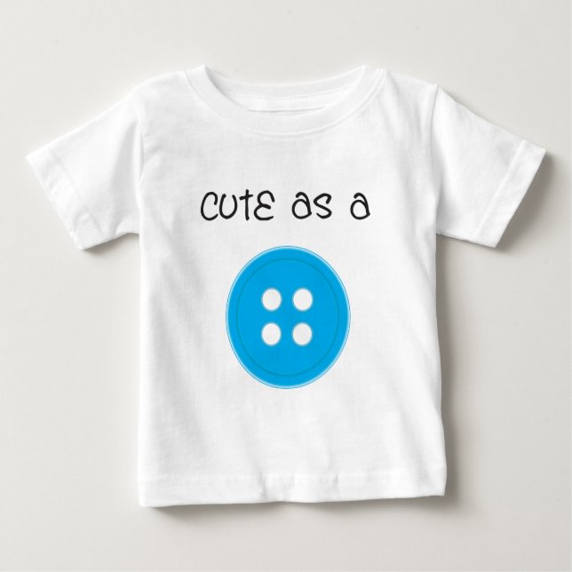 Cute som Button - Boy T-shirt (Framsida)
