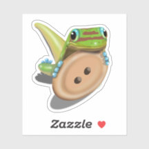 Cute som Button - GECKO utan text