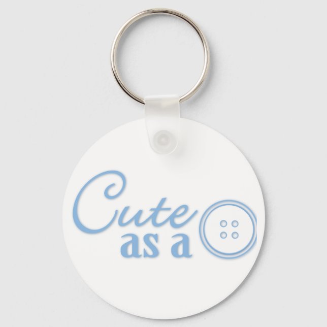 Cute som Button Nyckelring (Framsida)