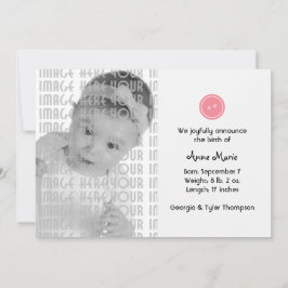 Cute som Button (Rosa) Meddelande