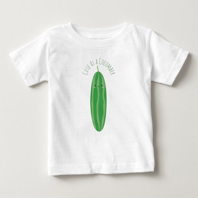 Cute som Cucumber Funny Kawaii Cutecumber Unisex T Shirt (Framsida)