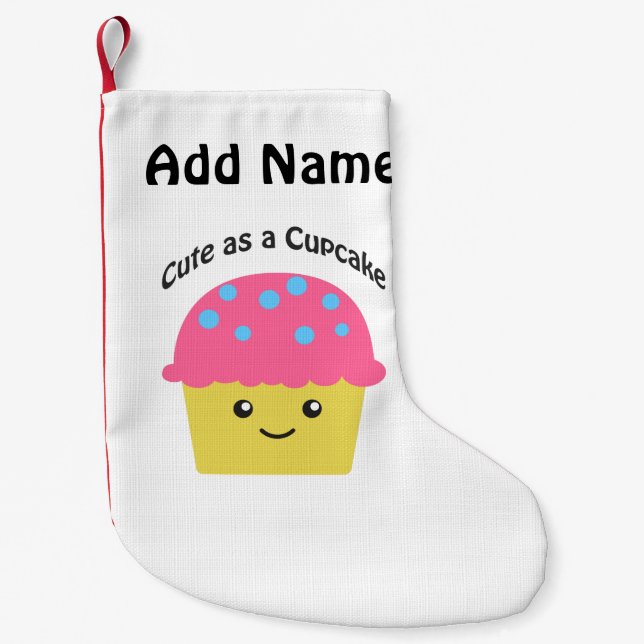 Cute som Cupkaka Liten Julstrumpa (Framsidan)