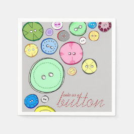 Cute som en knappfärgad digital illustration pappersservett