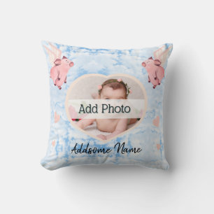 Cute som flyger Gris med Vingar när Grisar flyger  Kudde