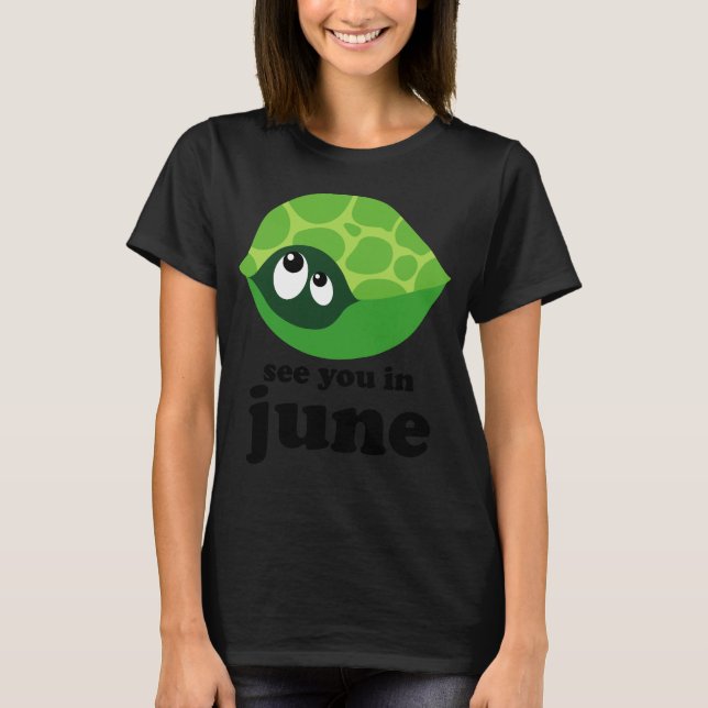 Cute som förfaller i juni Moderskap T-shirt (Framsida)