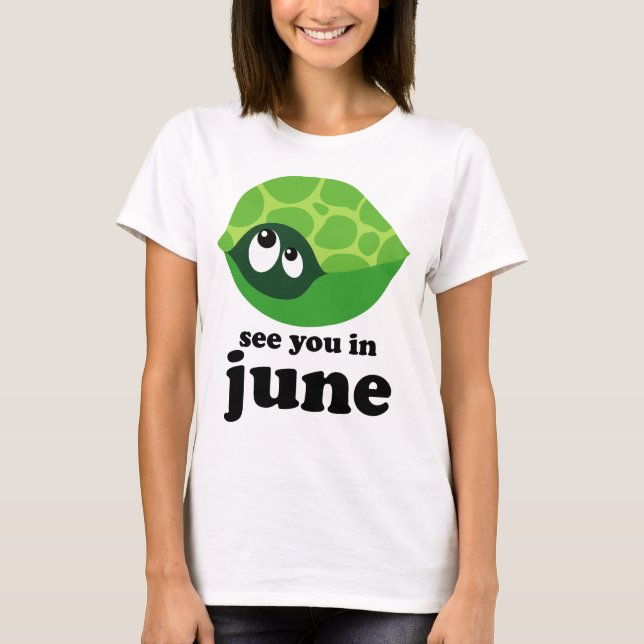 Cute som förfaller i juni Moderskap T-shirt (Framsida)