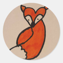 Cute som foxdekal