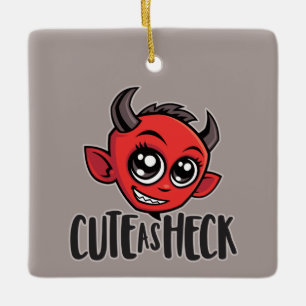 Cute som Heck Djävulen Julgransprydnad Keramik