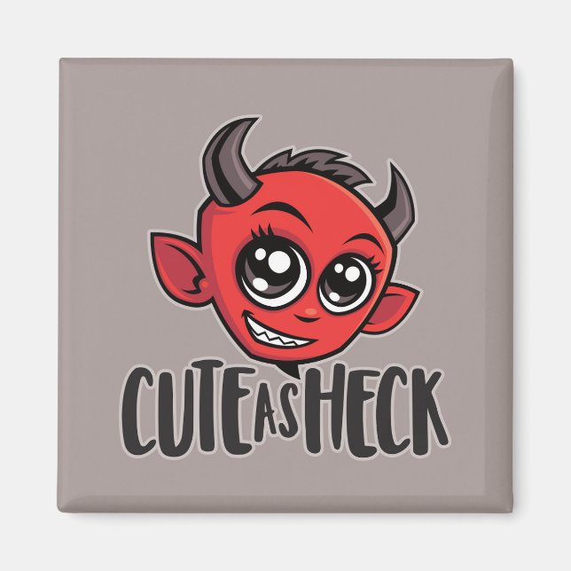 Cute som Heck Djävulen Magnet (Framsidan)