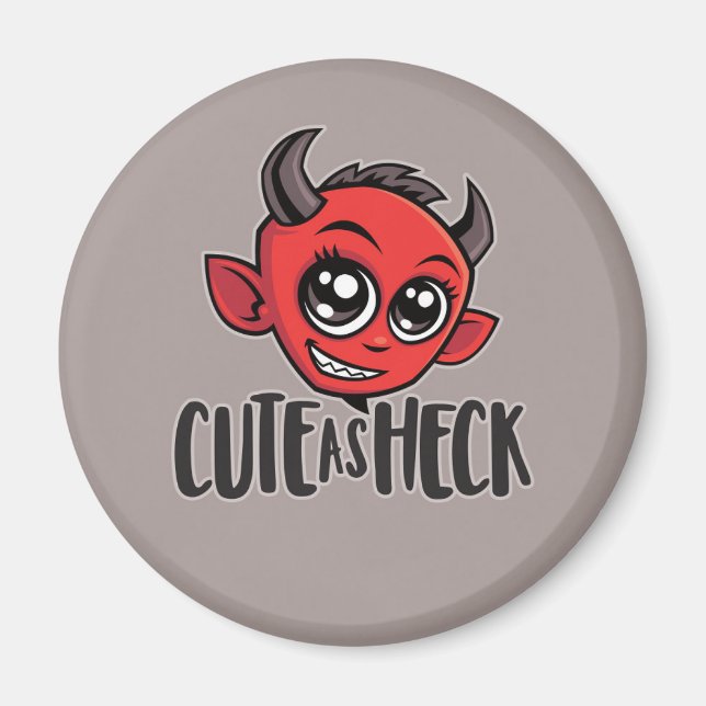 Cute som Heck Djävulen Magnet (Framsidan)