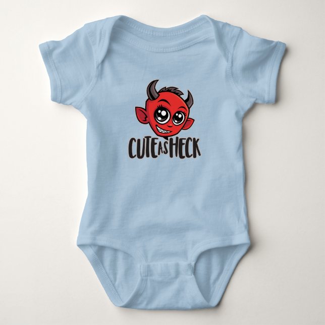 Cute som Heck Djävulen T Shirt (Framsida)