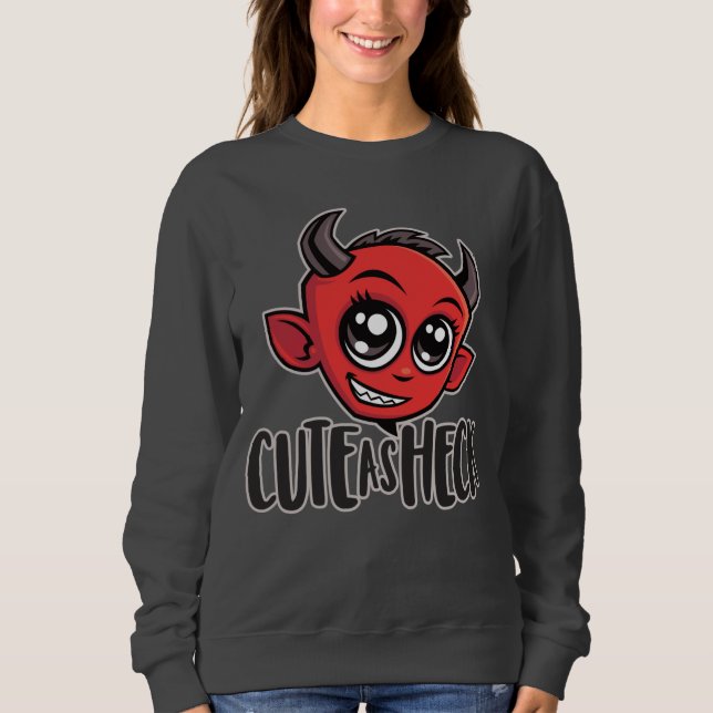Cute som Heck Djävulen T Shirt (Framsida)