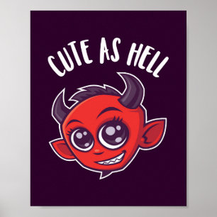 Cute som helvetet Djävulen Poster