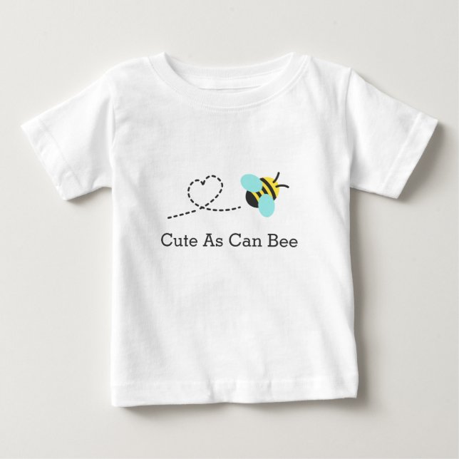 Cute som kan vara, hjärtklappning, för spädbarn t shirt (Framsida)
