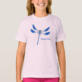 Cute som Kryp Blue Dragonfly T Shirt