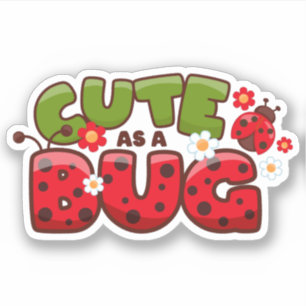 Cute som Kryp Klistermärken