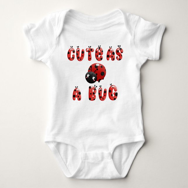 Cute som Kryp LadyBug Baby-dräkt T Shirt (Framsida)