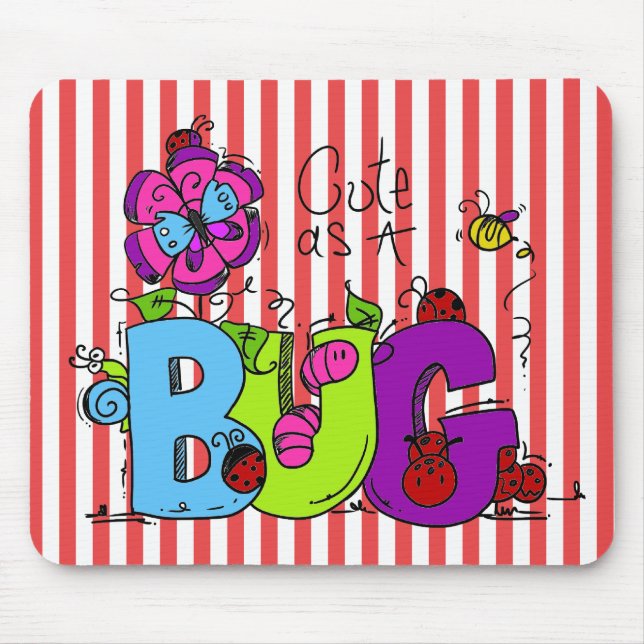 Cute som Kryp Mousepad Musmatta (Framsidan)