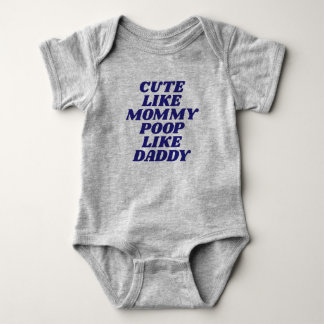 Cute som Mamma, Poop som pappa T Shirt