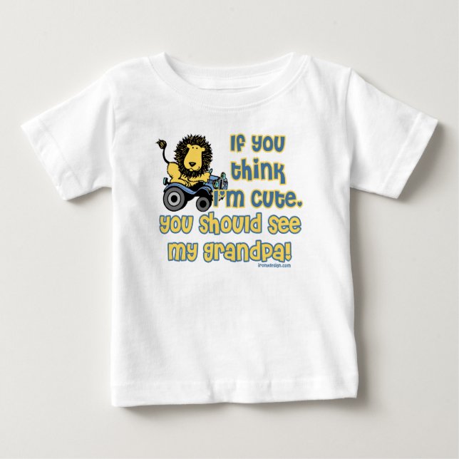 Cute som morfar! t-shirt (Framsida)