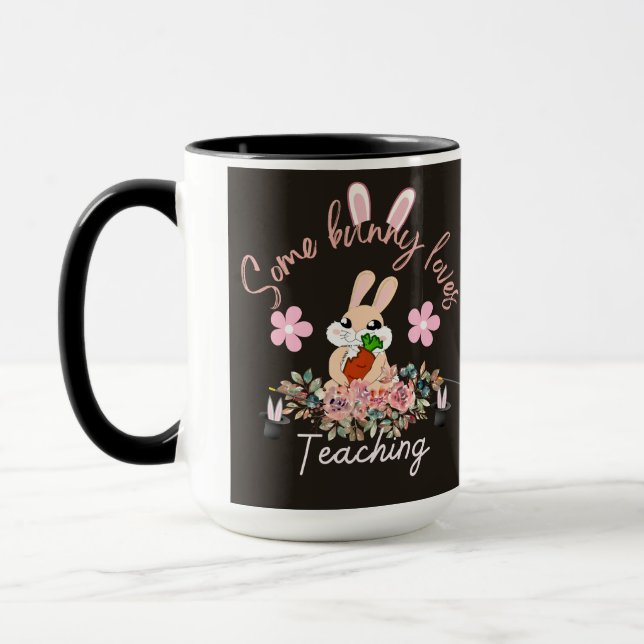 Cute some bunny loves teaching mug mugg (Vänster)