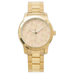 Cute Sommarmat med konturer av glass Armbandsur