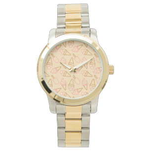 Cute Sommarmat med konturer av glass Armbandsur