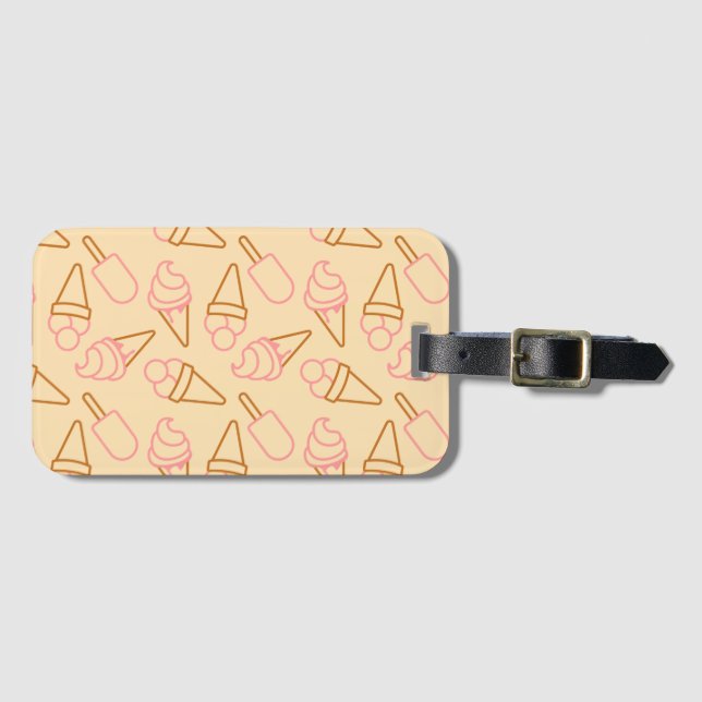 Cute Sommarmat med konturer av glass Bagagebricka (Framsida horisontal)