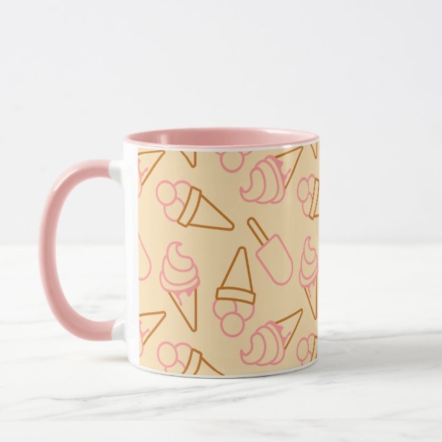 Cute Sommarmat med konturer av glass Mugg (Vänster)