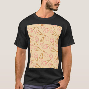 Cute Sommarmat med konturer av glass T Shirt