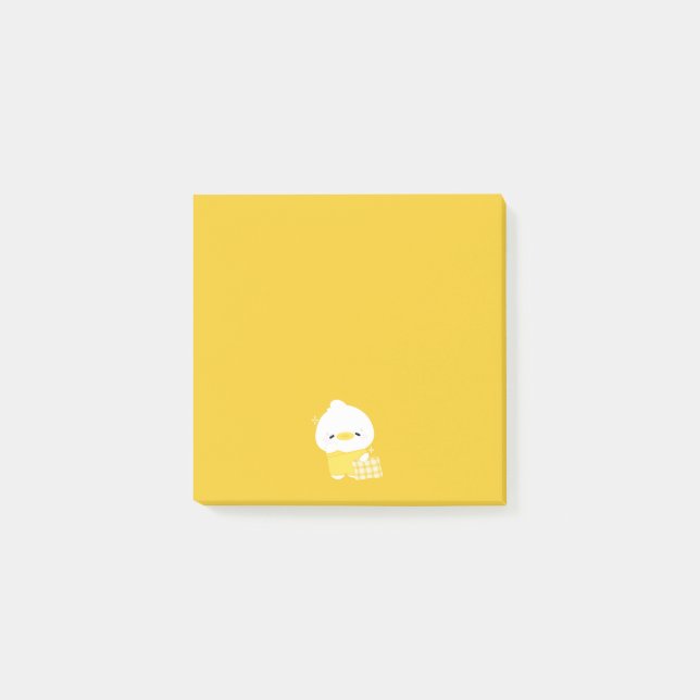 Cute Sömnig Anka Post-it Block (Framsida)