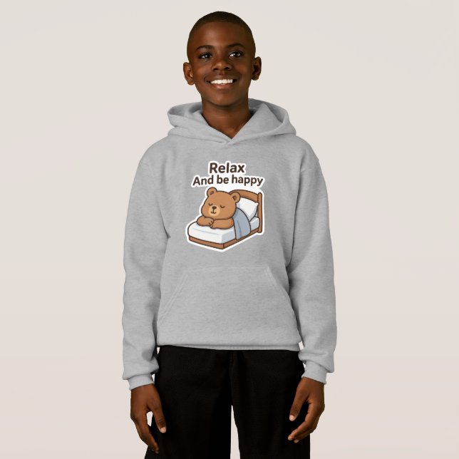 Cute Sömnig Bear Sticker T Shirt (Hel framsida)