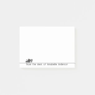 Cute Sömnig Boston Terrier Personalize Notes Post-it Block