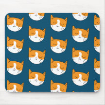 Cute Sömnig kattmusknapp