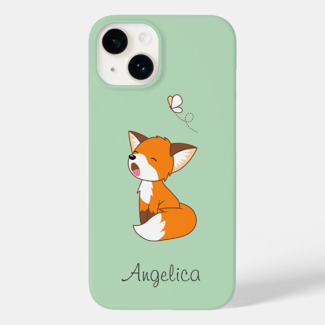 Cute Sömnig Little Fox (Baksida)