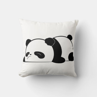 Cute Sömnig Panda Design Kudde