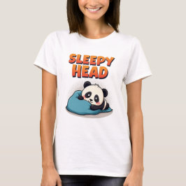 Cute Sömnig Panda "Sömnig chef" Kvinnor T-Shirt
