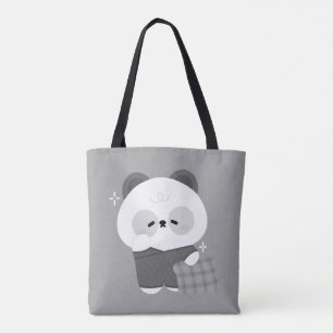 Cute Sömnig Panda Tygkasse