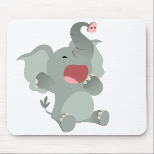 Cute Sömnig Tecknad Elephant Mousepad Musmatta