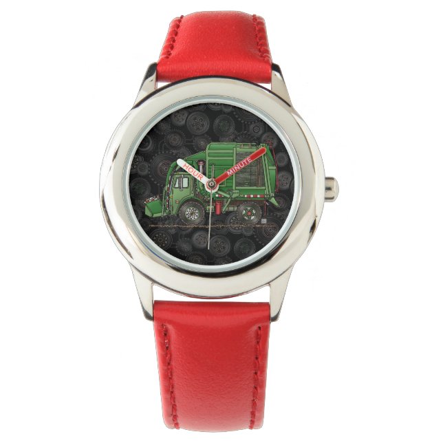 Cute Sopor Lastbil Sopor Lastbil Armbandsur (Framsida)