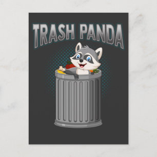 Cute Sopor Panda Cute Raccoon Animal Lover Vykort