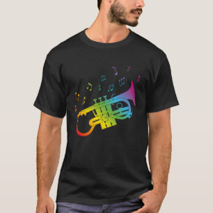 Cute Soprano Cornet-musiker LGBTQ+ ga T Shirt